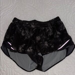 Black and Gray Lululemon Shorts size 8, 2.5 inches